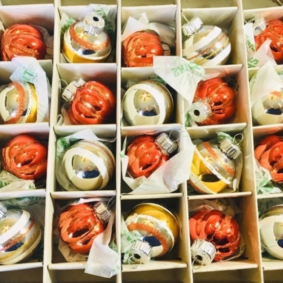 20 Harvest Radko Pumpkin Shaped Ball Ornaments - Picture 6 of 11